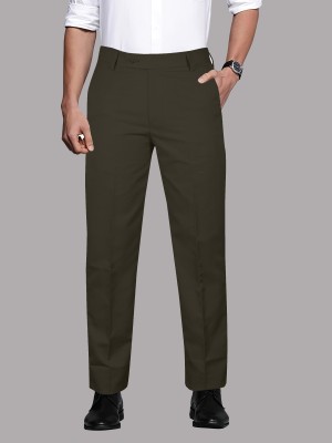 JUST BLACK Relaxed Men Brown Trousers