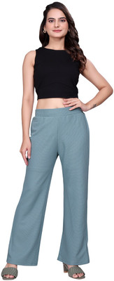 KNOVA Straight Fit Women Green Trousers