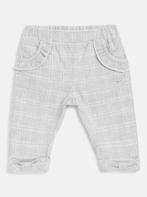 Chicco Regular Fit Baby Girls Grey Trousers