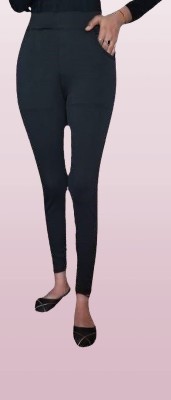 SP FASHION Skinny Fit Women Black Trousers