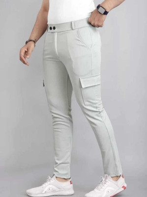 lapataclub Relaxed Men Silver Trousers