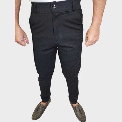 RAJMUDRA FASHION Regular Fit Men Black Trousers