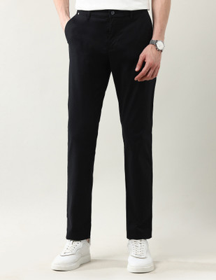 Arrow Sport Regular Fit Men Black Trousers