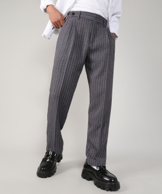 CAMPUS SUTRA Regular Fit Men Grey Trousers