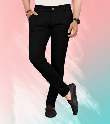 Style sync Regular Fit Men Black Trousers