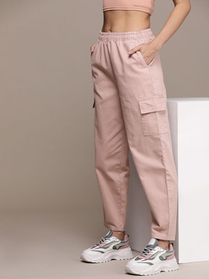 Roadster Regular Fit Women Pink Trousers