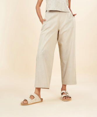 Akkriti by Pantaloons Comfort Fit Women Brown Trousers