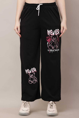 raushiongarment Loose Fit Women Black Trousers