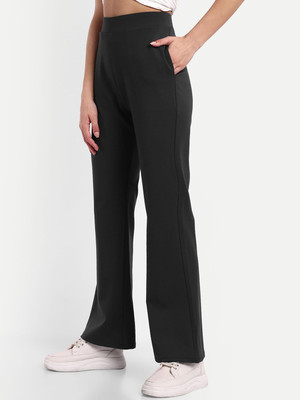 Broadstar Flared Women Grey Trousers