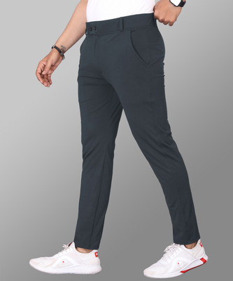 MiraMichi Regular Fit Men Silver Trousers
