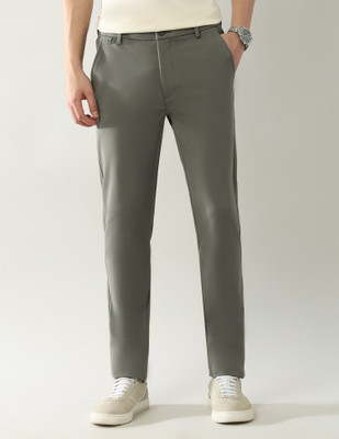 Arrow Sport Slim Fit Men Green Trousers