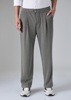 Banana Club Regular Fit Men Grey Trousers