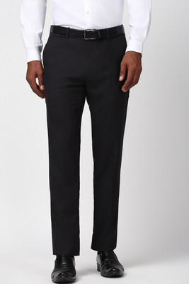 PETER ENGLAND Slim Fit Men Black Trousers