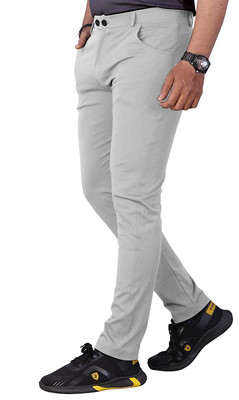 sanket synthetics Solid Men Grey Track Pants