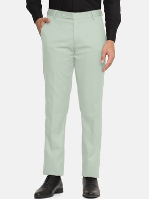 MANCREW Regular Fit Men Light Green Trousers