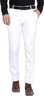 THE PS Regular Fit Men White Trousers