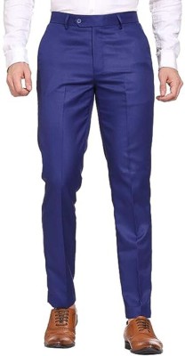 MANISH SHARMA Slim Fit Women Blue Trousers