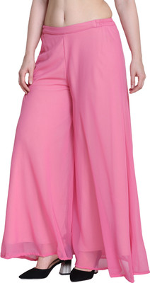color world Flared Women Pink Trousers