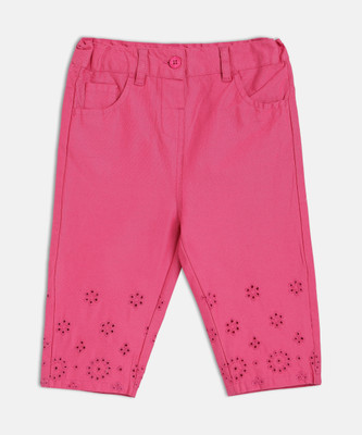 MINI KLUB Regular Fit Girls Pink Trousers