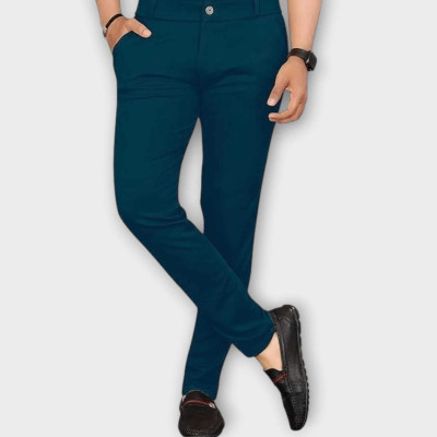 ISUEL FAB Slim Fit Men Multicolor Trousers