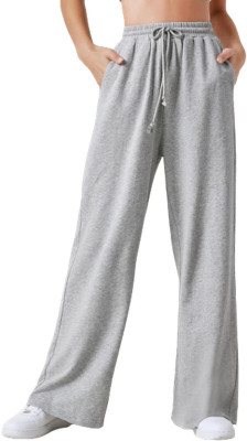ORETIC Regular Fit Women Grey Trousers