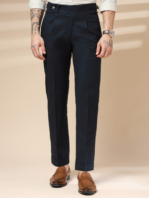 italianvega Regular Fit Men Dark Blue Trousers