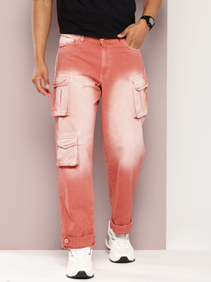 Kook N Keech Straight Fit Men Orange Trousers