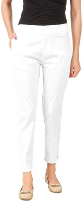 fheo Regular Fit Women White Trousers