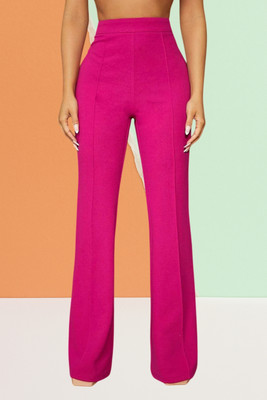 SKD TRENDZ Comfort Fit, Regular Fit Women Pink Trousers