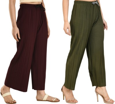 Brainbees Relaxed Women Brown, Green Trousers