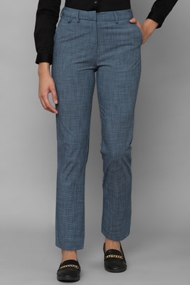 Allen Solly Regular Fit Women Dark Blue Trousers