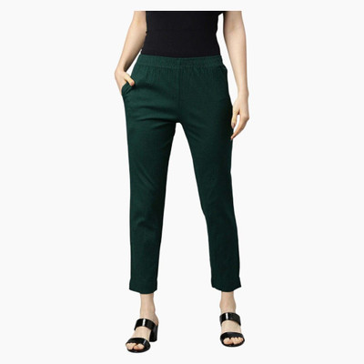 High Glitz Regular Fit Women Pink Trousers