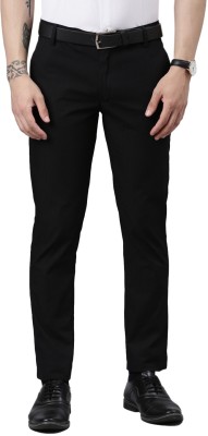 THE SOUL PATROL Slim Fit Men Black Trousers