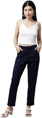 Eyba Regular Fit Women Blue Trousers