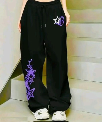FASHIONKR Loose Fit, Regular Fit Women Black Trousers
