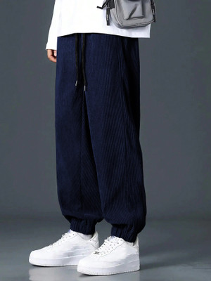 Leriya Fashion Regular Fit Men Blue Trousers