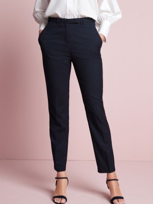 NEXT Slim Fit Women Dark Blue Trousers