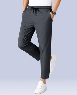 Fashionchaska Relaxed Men Grey Trousers