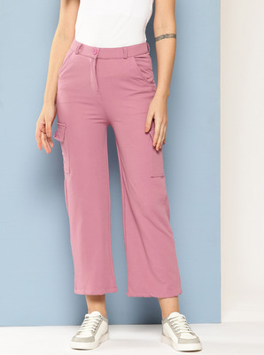 METRONAUT Regular Fit Women Pink Trousers