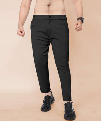 BLACKSHIP Regular Fit Men Black Trousers