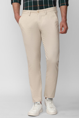 PETER ENGLAND Slim Fit Men Beige Trousers