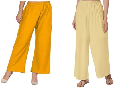 yanaya Regular Fit, Relaxed, Skinny Fit Women Yellow, Gold Trousers