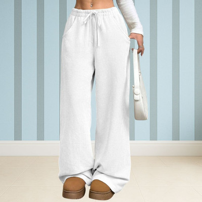 HouseOfCommon Relaxed Women White Trousers