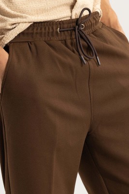 Snitch Relaxed Men Brown Trousers