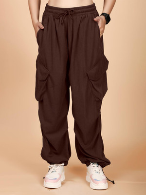 Moda Rapido Regular Fit Women Brown Trousers