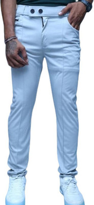 K.K. GAURMENTS Regular Fit Men Silver Trousers