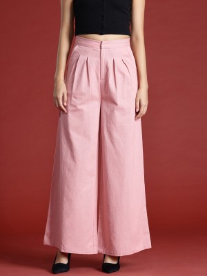 all about you Regular Fit Women Pink Trousers