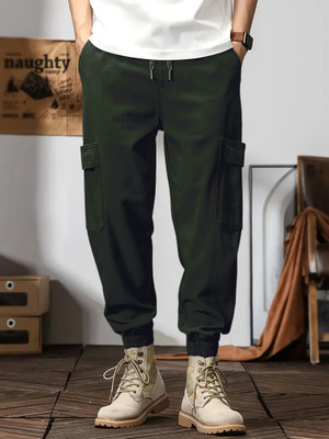Leriya Fashion Regular Fit Men Green Trousers