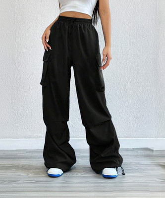 Broadstar Regular Fit Women Black Trousers