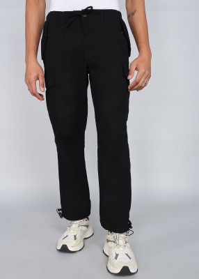 FOREVER 21 Regular Fit Men Black Trousers